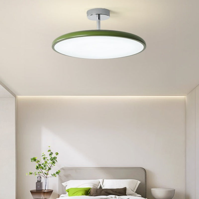 Valentina Vintage Flush Mount Ceiling Light Metal Red/White/Green LED Bedroom - Neutral Decor