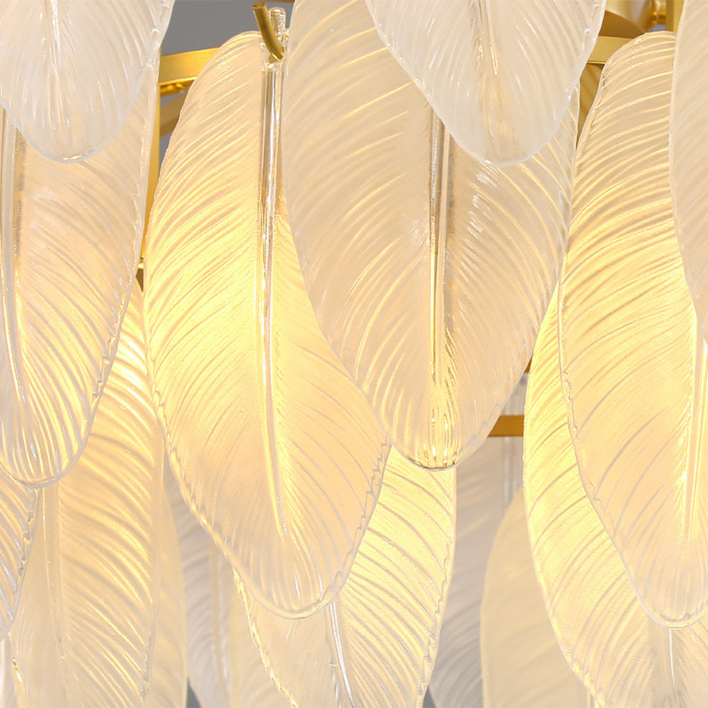 Kristy Elegant Pearl/Glass/Metal Chandelier, White - Neutral Decor