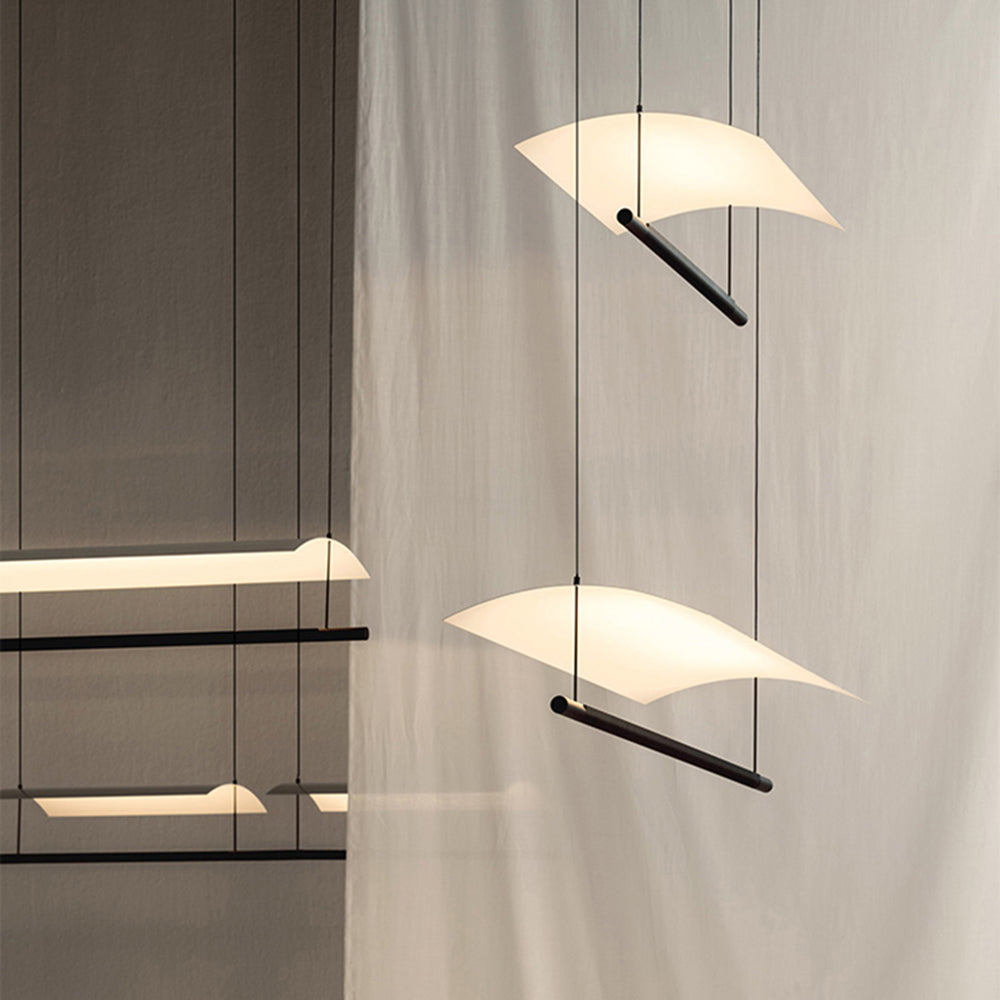 Arisha Minimalist Linear Metal Pendant Light - Neutral Decor