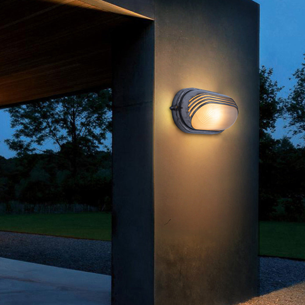Wyre Wall Lamp Geometric Modern Metal Glass Outdoor - Neutral Decor