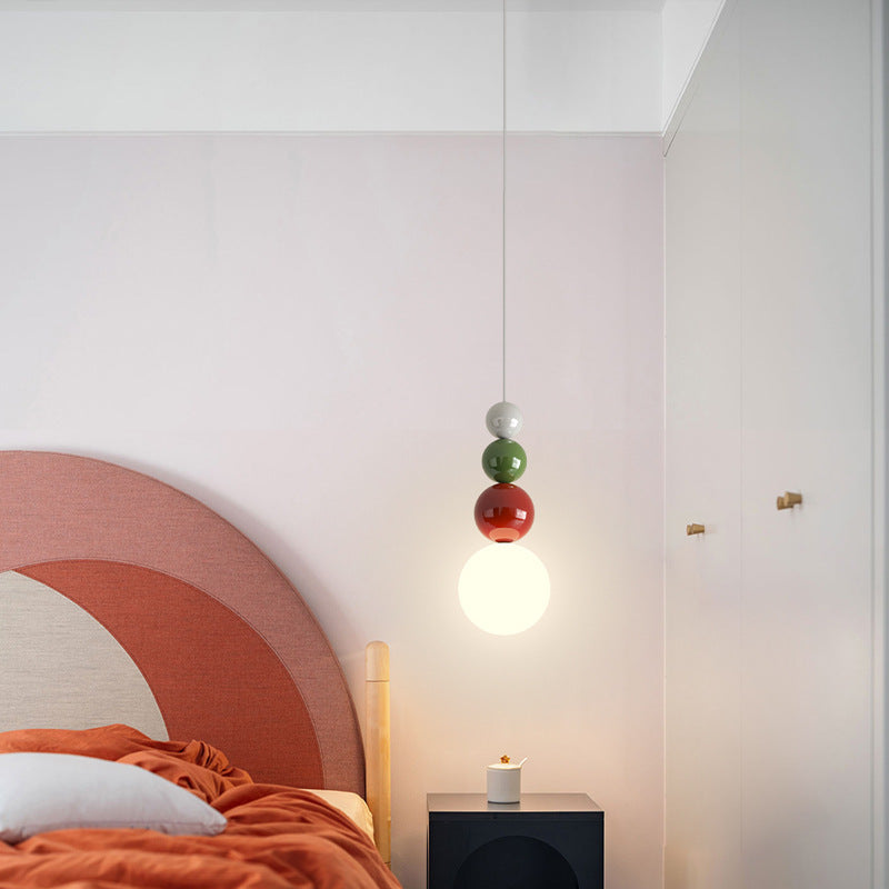 Valentina Modern LED Pendant Light White Metal Bedroom Living Room - Neutral Decor