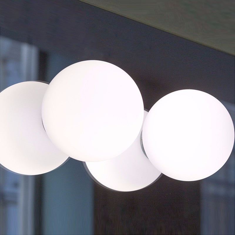 Valentina Modern Bubble Sphere Flush Mount Ceiling Light Glass Bedroom - Neutral Decor