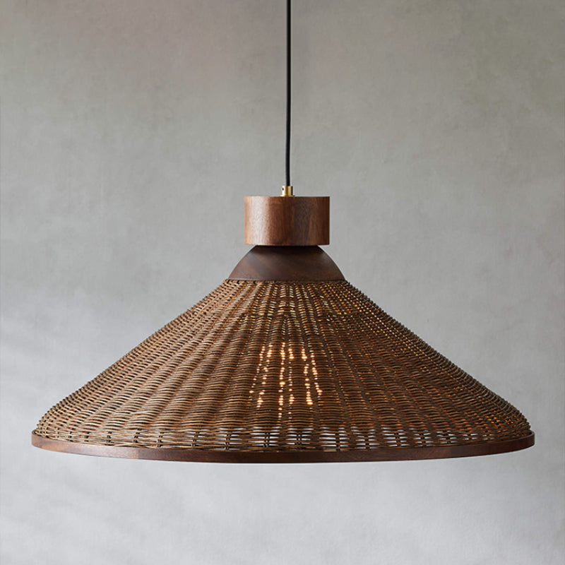 Silva Retro Design LED Pendant Light Rattan Living Room/Restaurant/Hotel - Neutral Decor