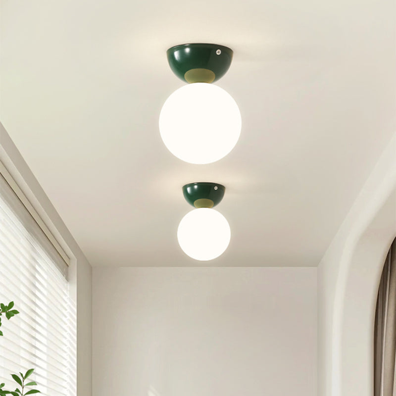 Valentina Modern Flush Mount Ceiling Light Metal Glass Bedroom - Neutral Decor