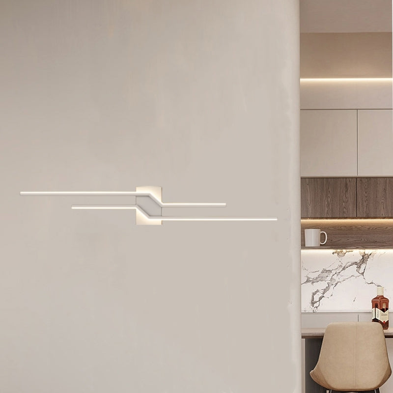 Arisha Minimalist Linear Metal Vanity Wall Light - Neutral Decor