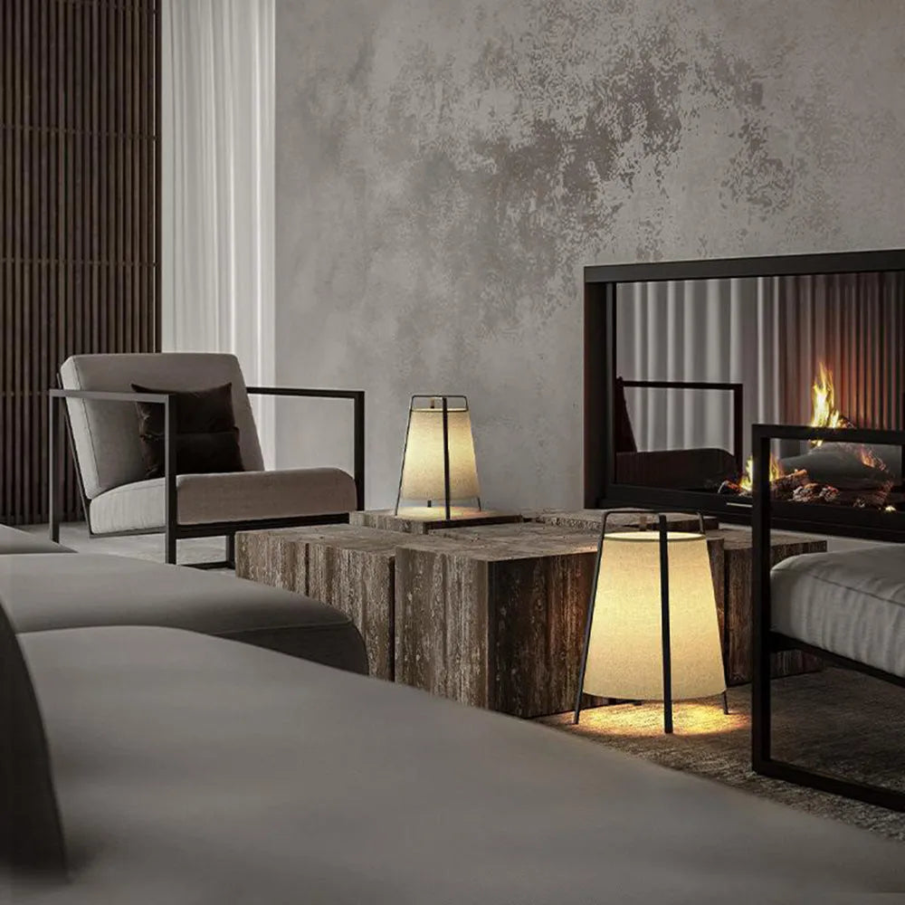 Ritta Modern Minimalist Fabric Floor Lamp, S/L - Neutral Decor