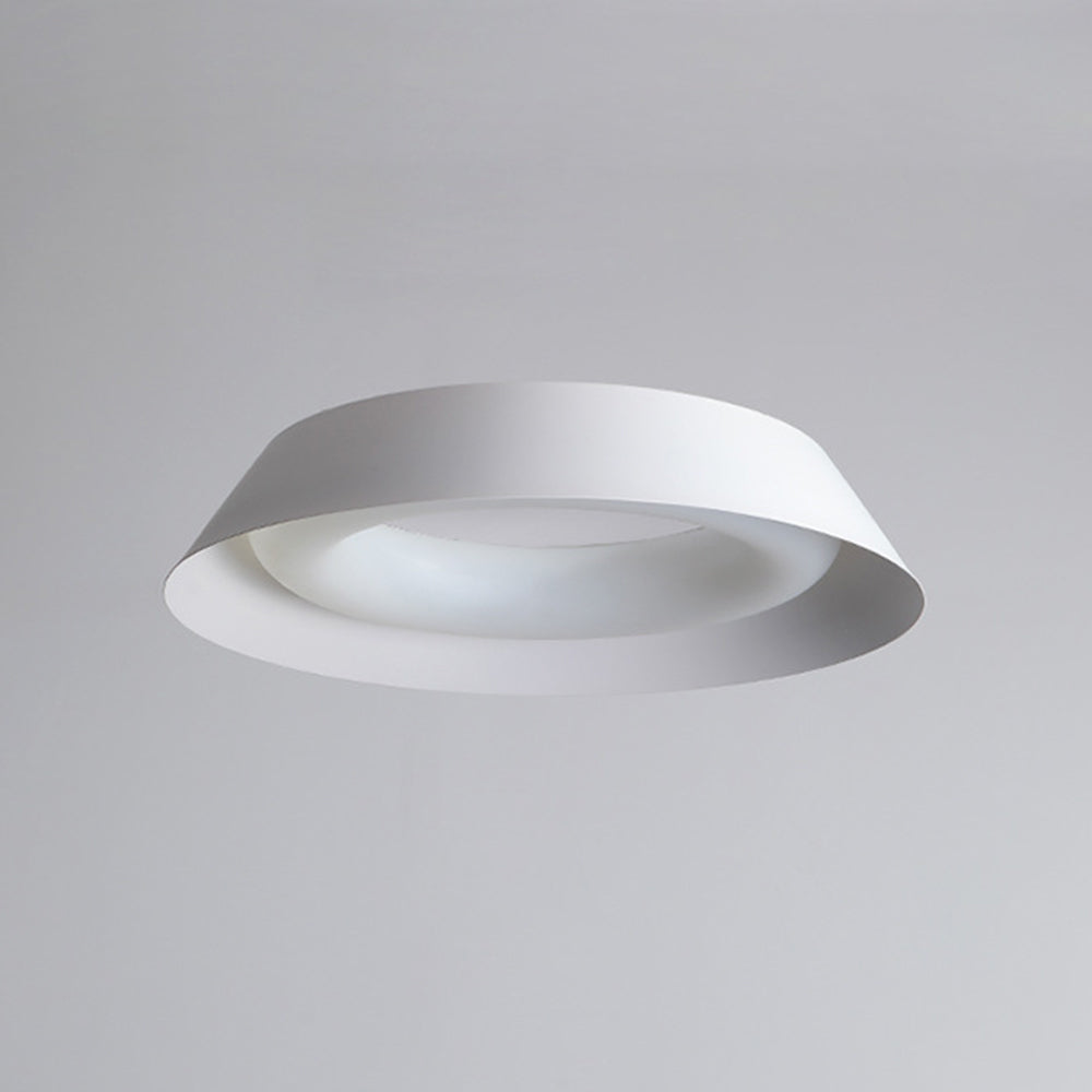 Arisha Nordic Bowl Metal/Acrylic Flush Mount Ceiling Light, White - Neutral Decor