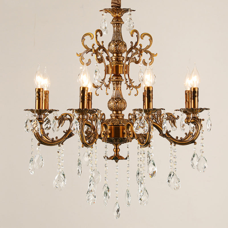 Silva Modern Design European LED Chandelier Crystal Luxury Golden Bronze Living/Dining/Bedroom - Neutral Decor