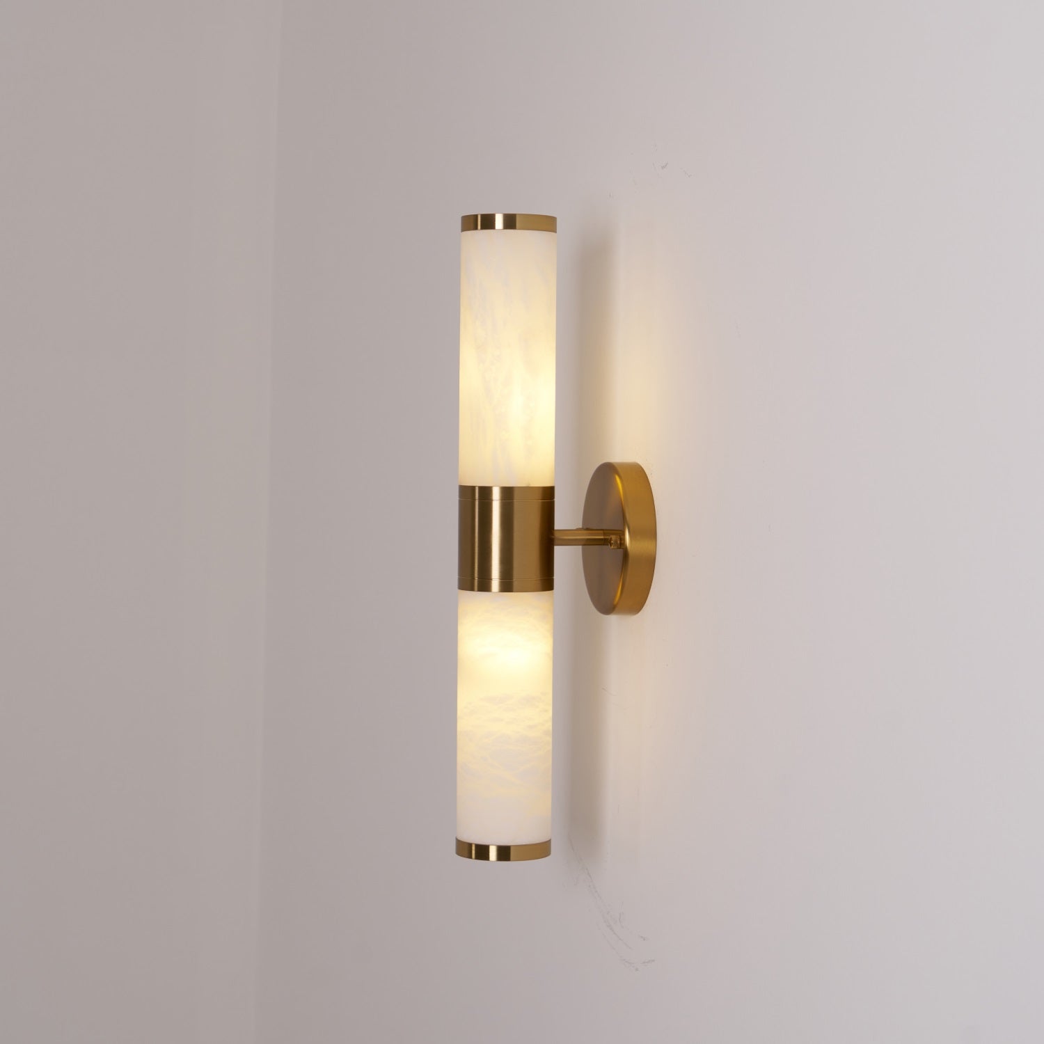 Tira Minimalist Alabaster Wall Lamp-Neutral Decor