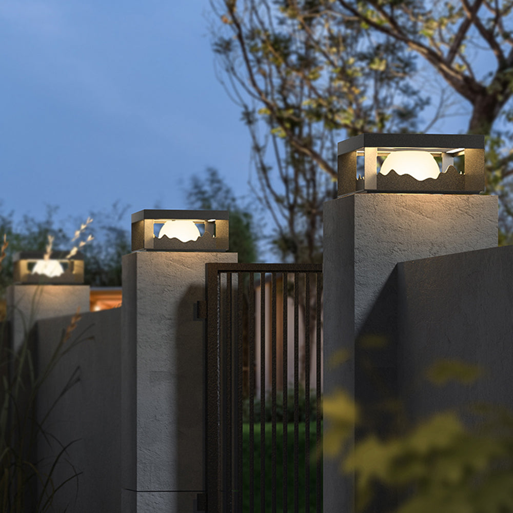Ray Modern Mountain Metal Outdoor Lamp, Warm Light - Neutral Decor