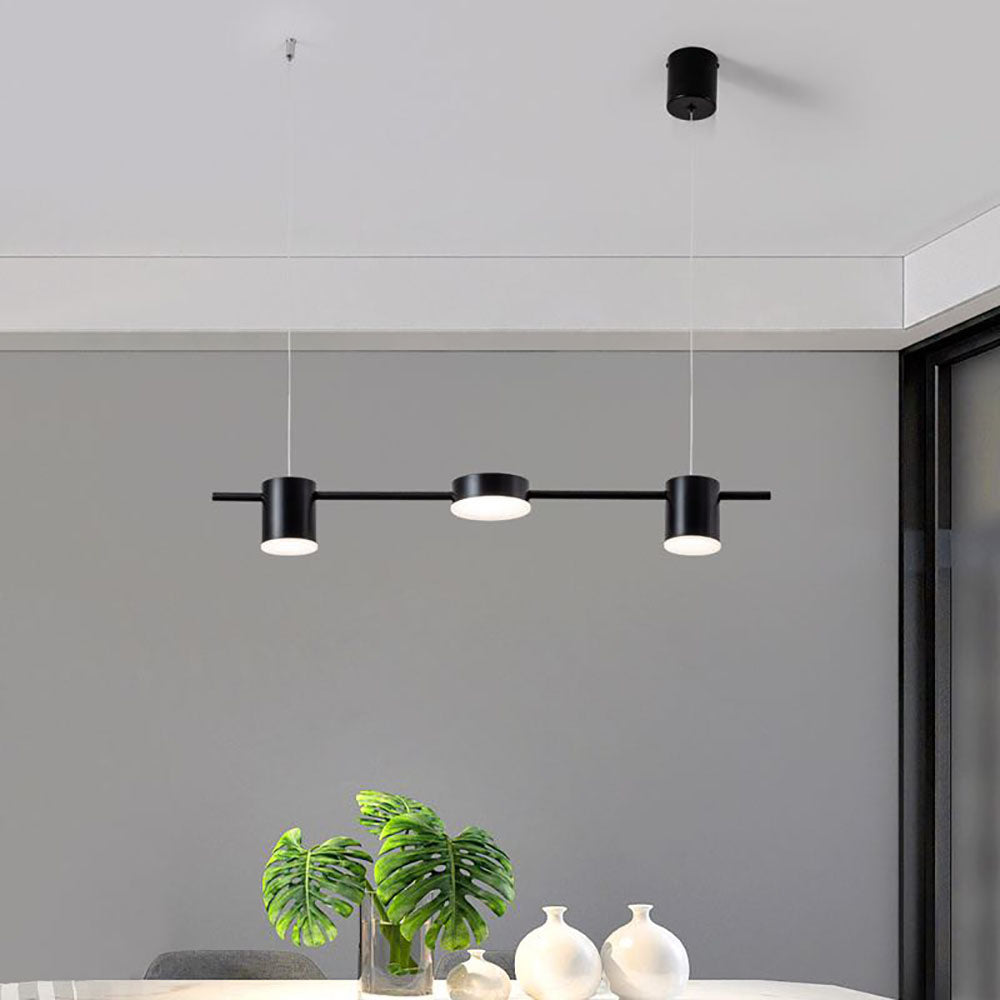 Arisha Minimalist Multi Metal Pendant Light, Black/Gold - Neutral Decor