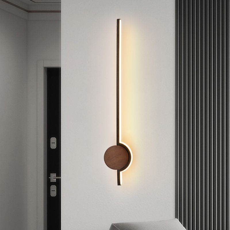 Arisha Nordic Linear Vanity Wall Lamp,Black/White/Gold,Bedroom - Neutral Decor
