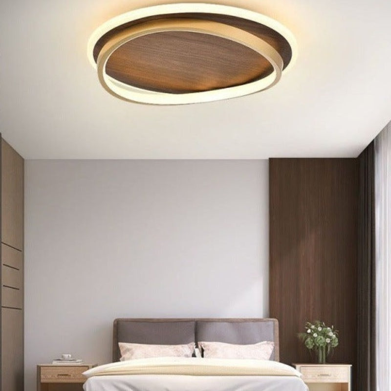 Arisha Modern Rund Dimmable Ceiling Light Gold Metal Acrylic Bedroom - Neutral Decor