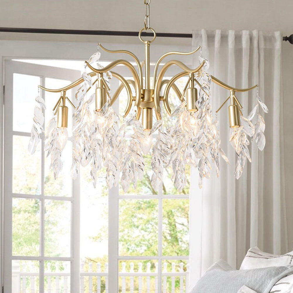 Kristy Luxury Wisteria Flower Crystal Chandelier