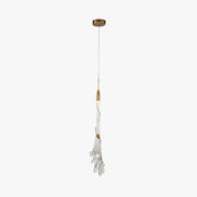 Arisha Elegant Flower Metal/Glass Pendant Light, Bedroom - Neutral Decor