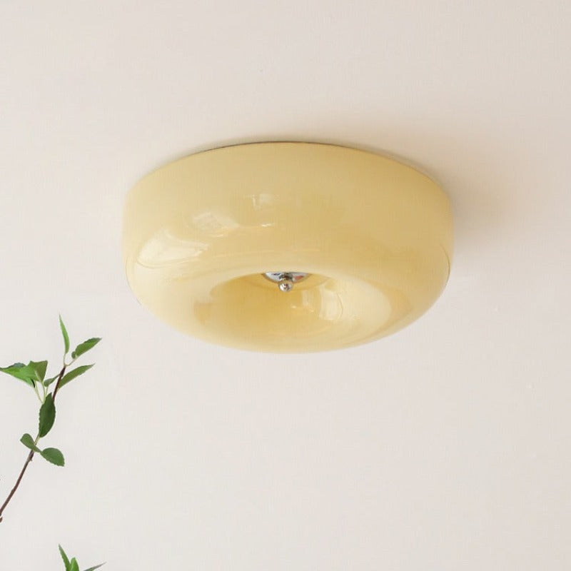 Candy Ceiling Light Cream Glass