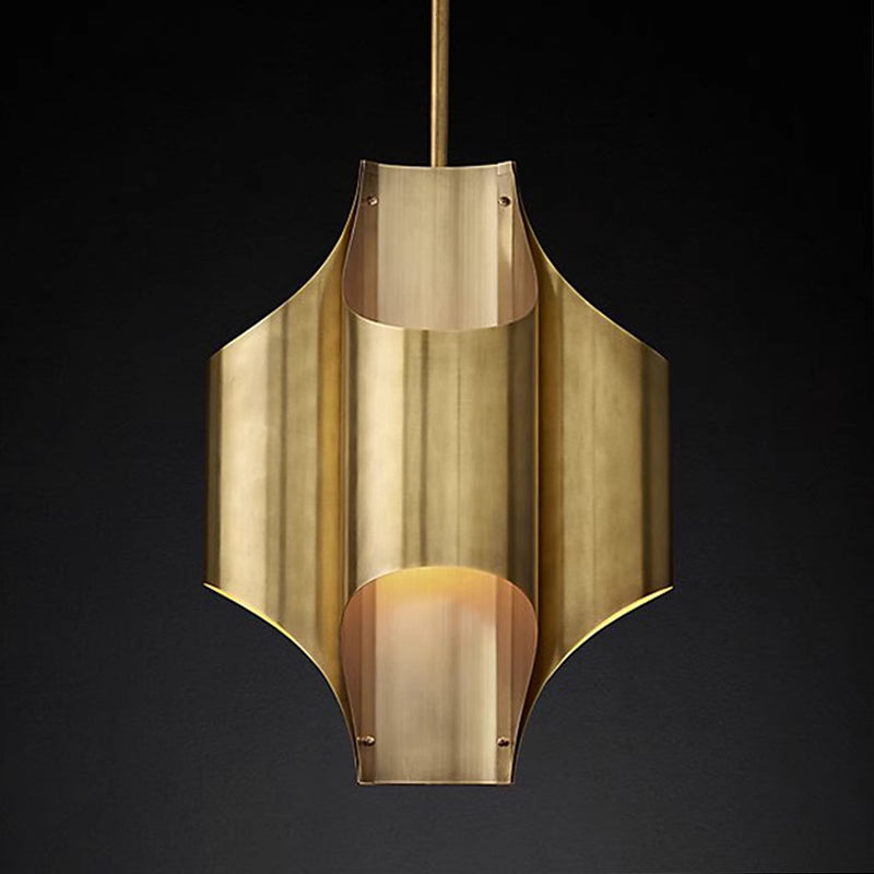 Arisha Simple Retro Creative Chandelier Brass Metal Bedroom - Neutral Decor