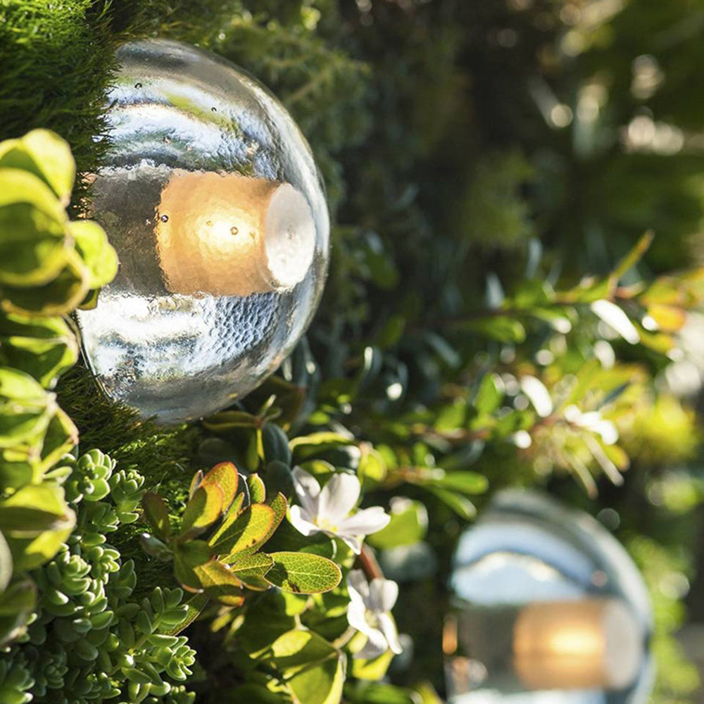 Ray Waterproof Semi-circular Glass Outdoor Wall Lamp, Transparent - Neutral Decor