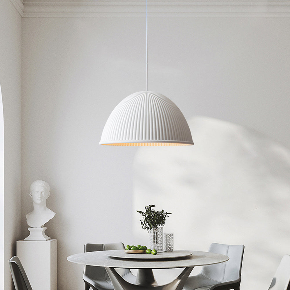 Valentina Modern Semi Resin Pendant Light, Grey/Black/White - Neutral Decor