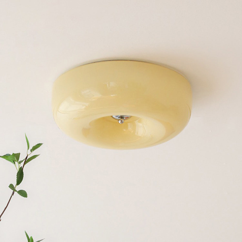 Candy Ceiling Light Cream Glass