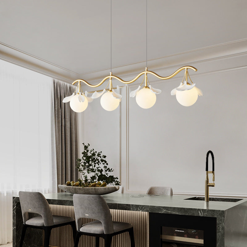 Olivia Luxury Minimalist Chandelier Creative Leaf Glass Living Room - Neutral Decor