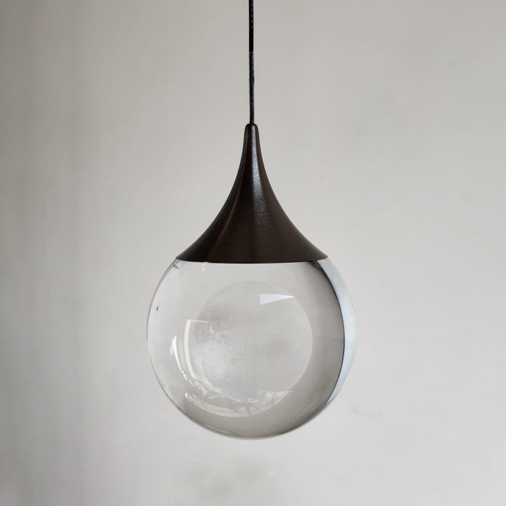 Aria Minimalist Moon Metal Pendant Light,Black - Neutral Decor