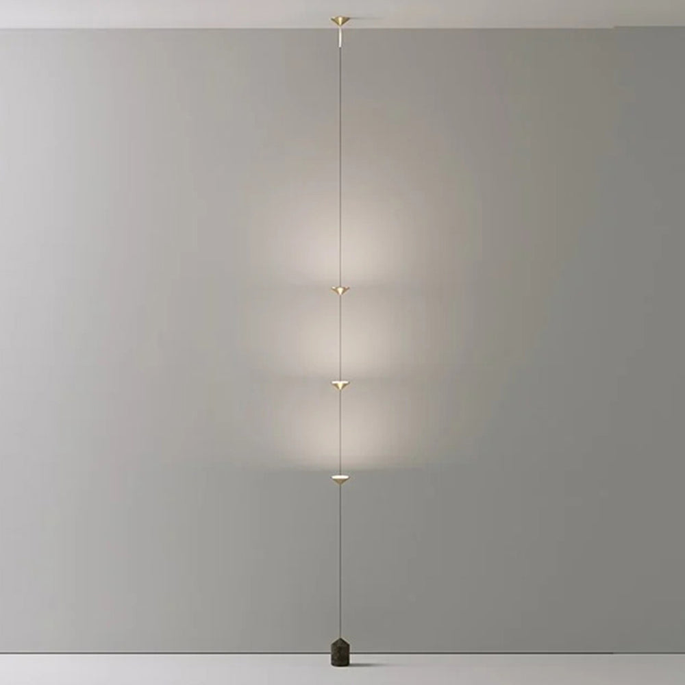 Arisha Full-Length Minimalist Linear Floor Lamp, 3 Bulbs - Neutral Decor