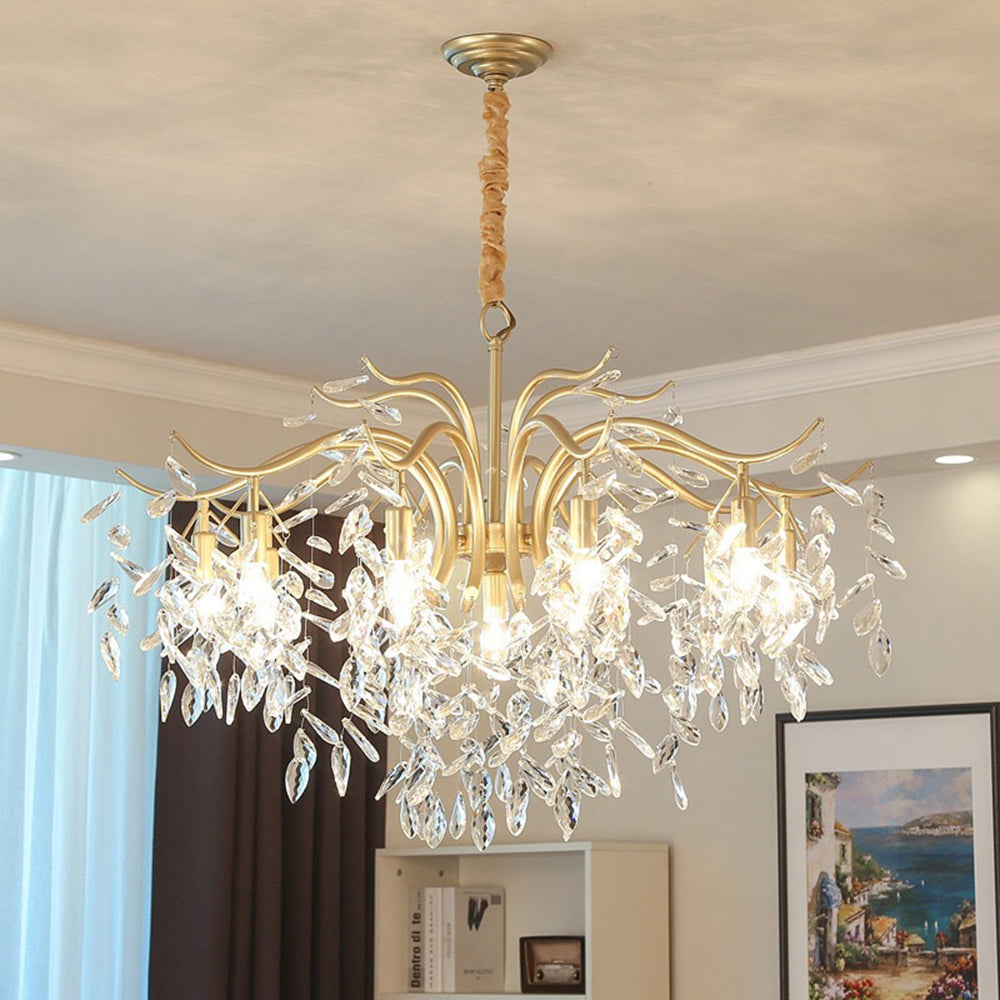 Kristy Luxury Wisteria Flower Crystal Chandelier