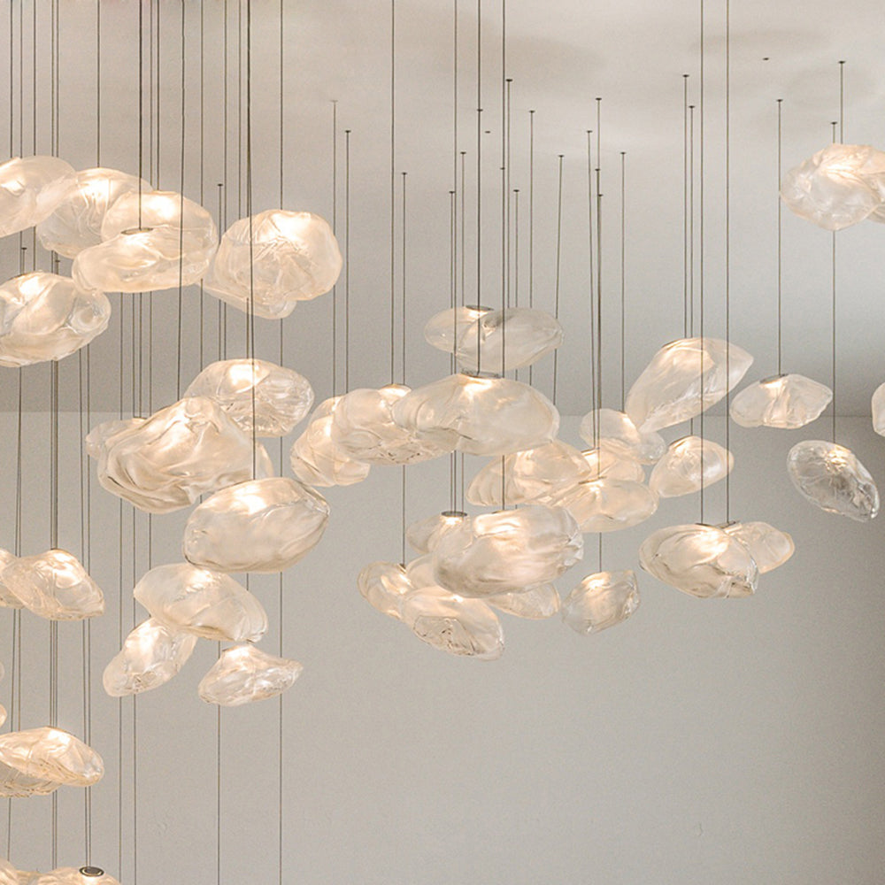Avi Minimalist Spherical Glass Pendant Light, 3 Colour - Neutral Decor