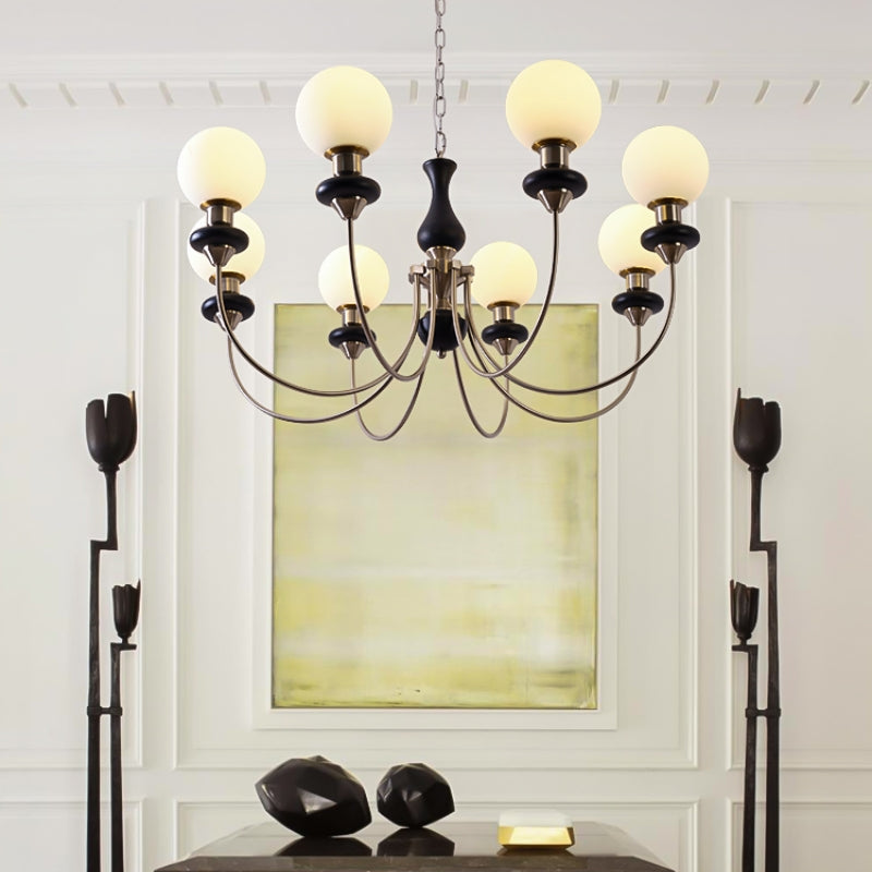 Silva Modern Luxury Decorative LED Chandelier Gold Metal Living Room - Neutral Decor