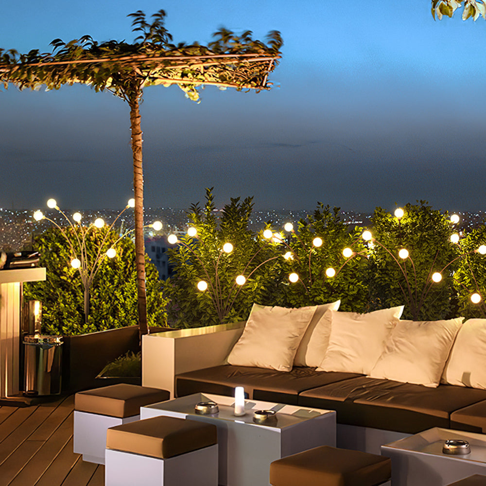 Ray Modern Metal Firefly Multi Lamp holder Outdoor Decoration Post Light - Neutral Decor