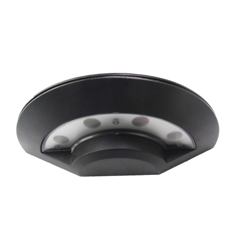 Ray Wall Lamp Flying Saucer, Metal LED, Black, Outdoor - Neutral Decor