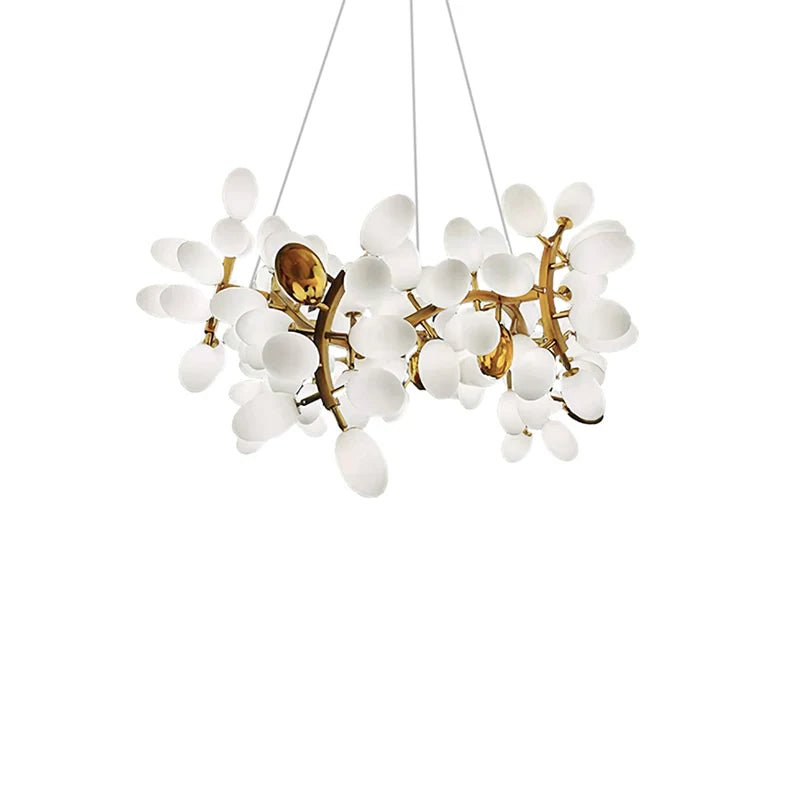 Aldo Elegant Droplet Glass Chandelier-Neutral Decor