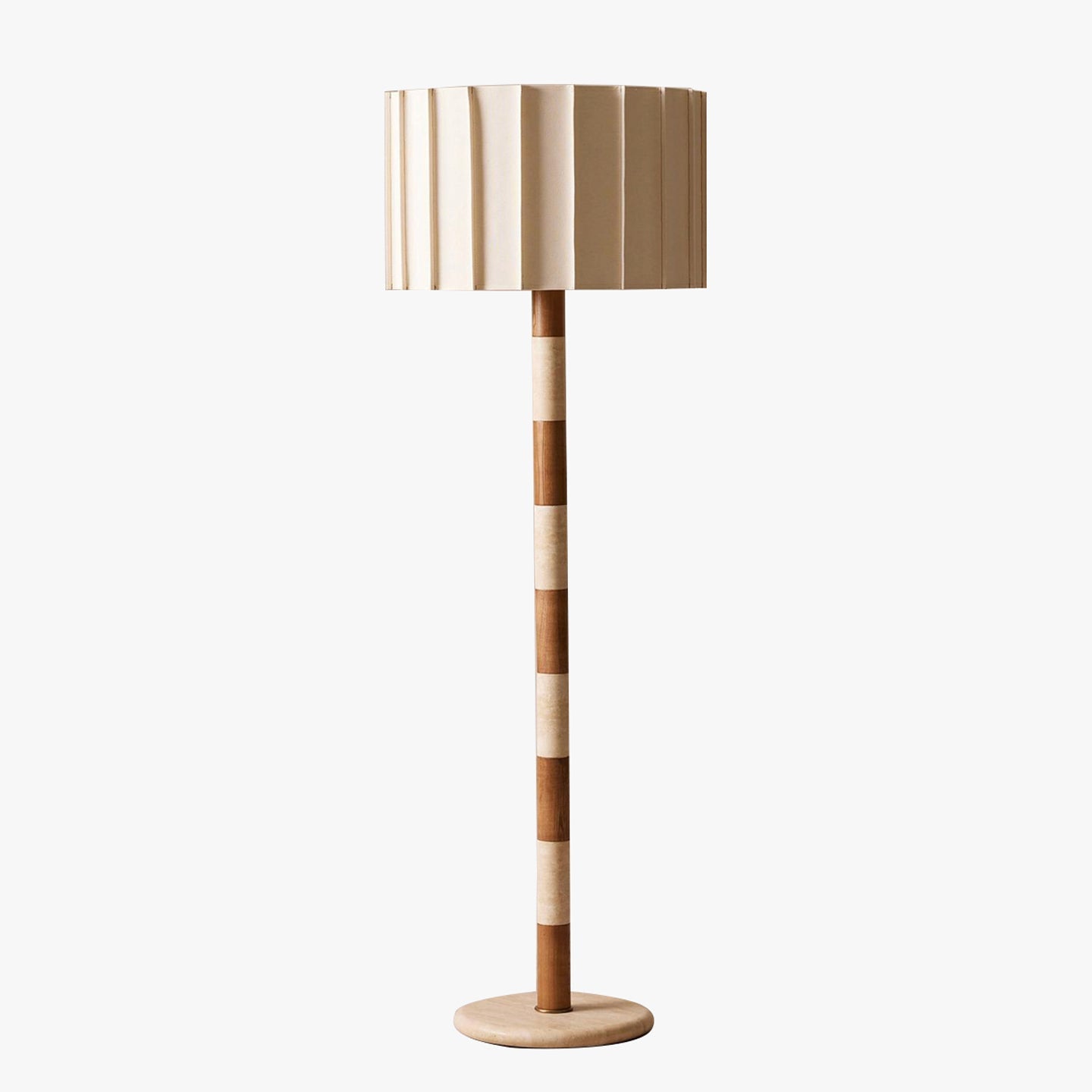 Vrys Striped Floor Lamp-Neutral Decor