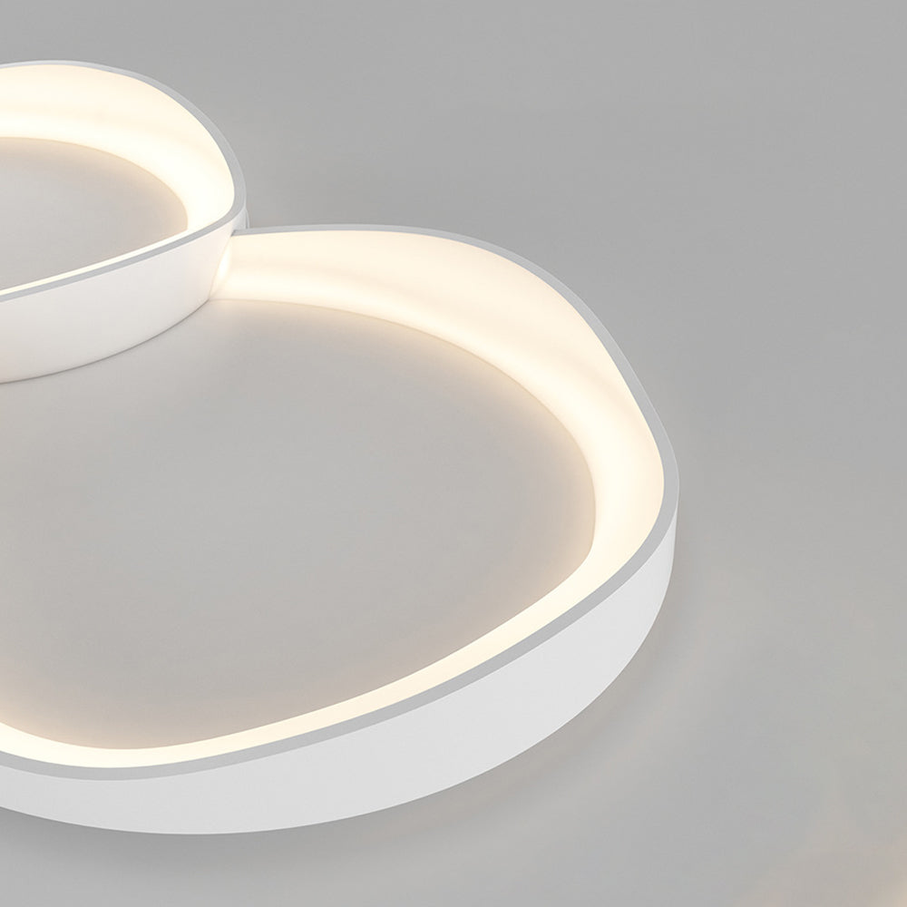 Arisha Modern Wave Flush Mount Ceiling Light - Neutral Decor