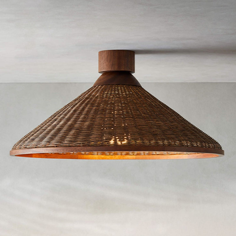 Silva Retro Design LED Pendant Light Rattan Living Room/Restaurant/Hotel - Neutral Decor
