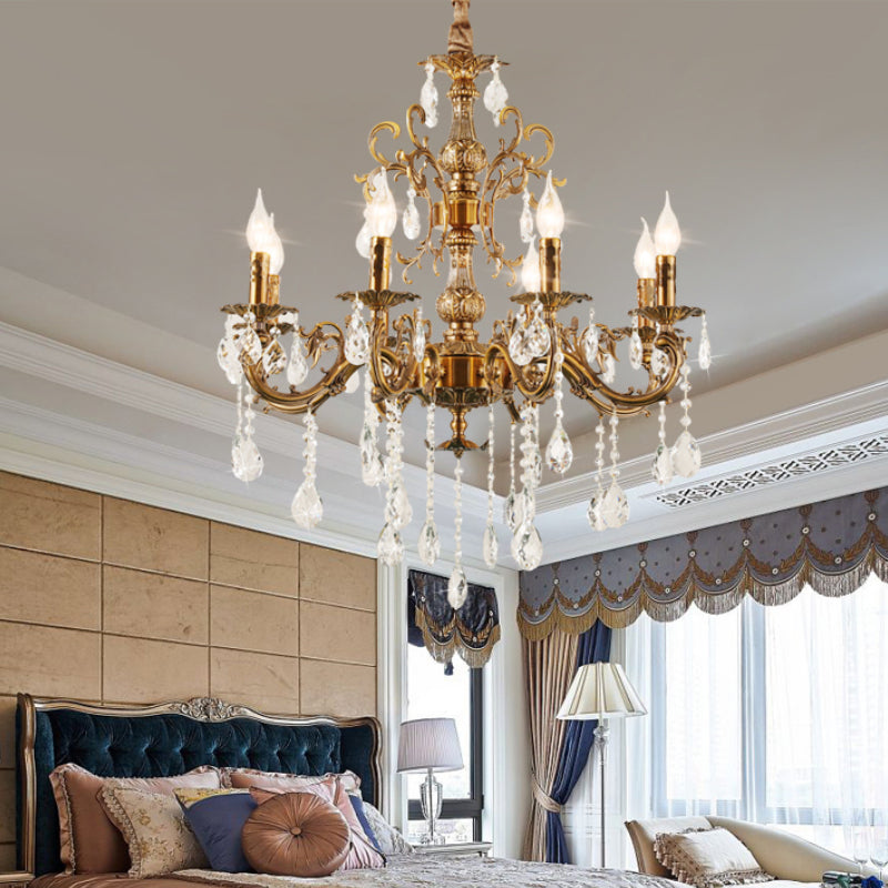 Silva Modern Design European LED Chandelier Crystal Luxury Golden Bronze Living/Dining/Bedroom - Neutral Decor