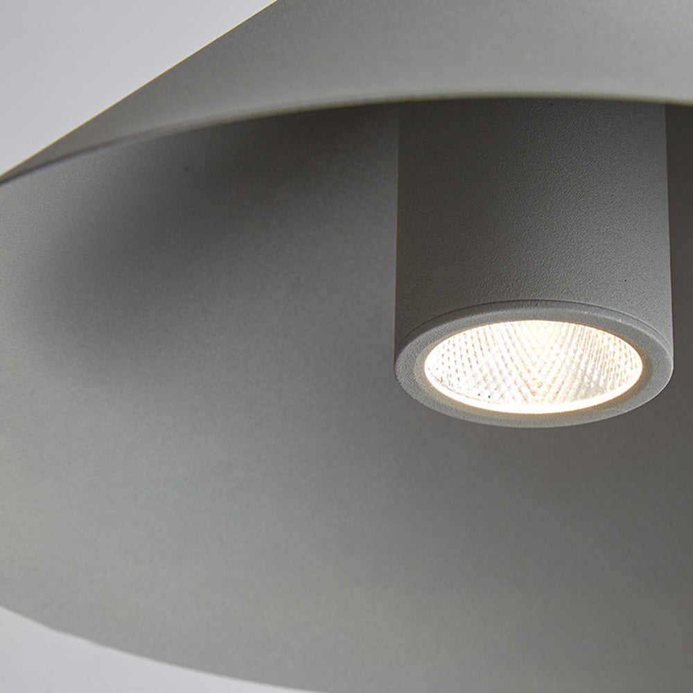 Arisha Minimalist Cone Metal Pendant Light, Grey - Neutral Decor