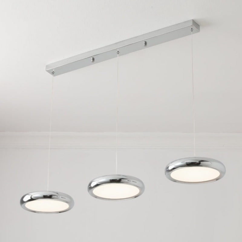 Aria Modern Minimalist Pendant Light Red Black Silver Metal Bedroom - Neutral Decor