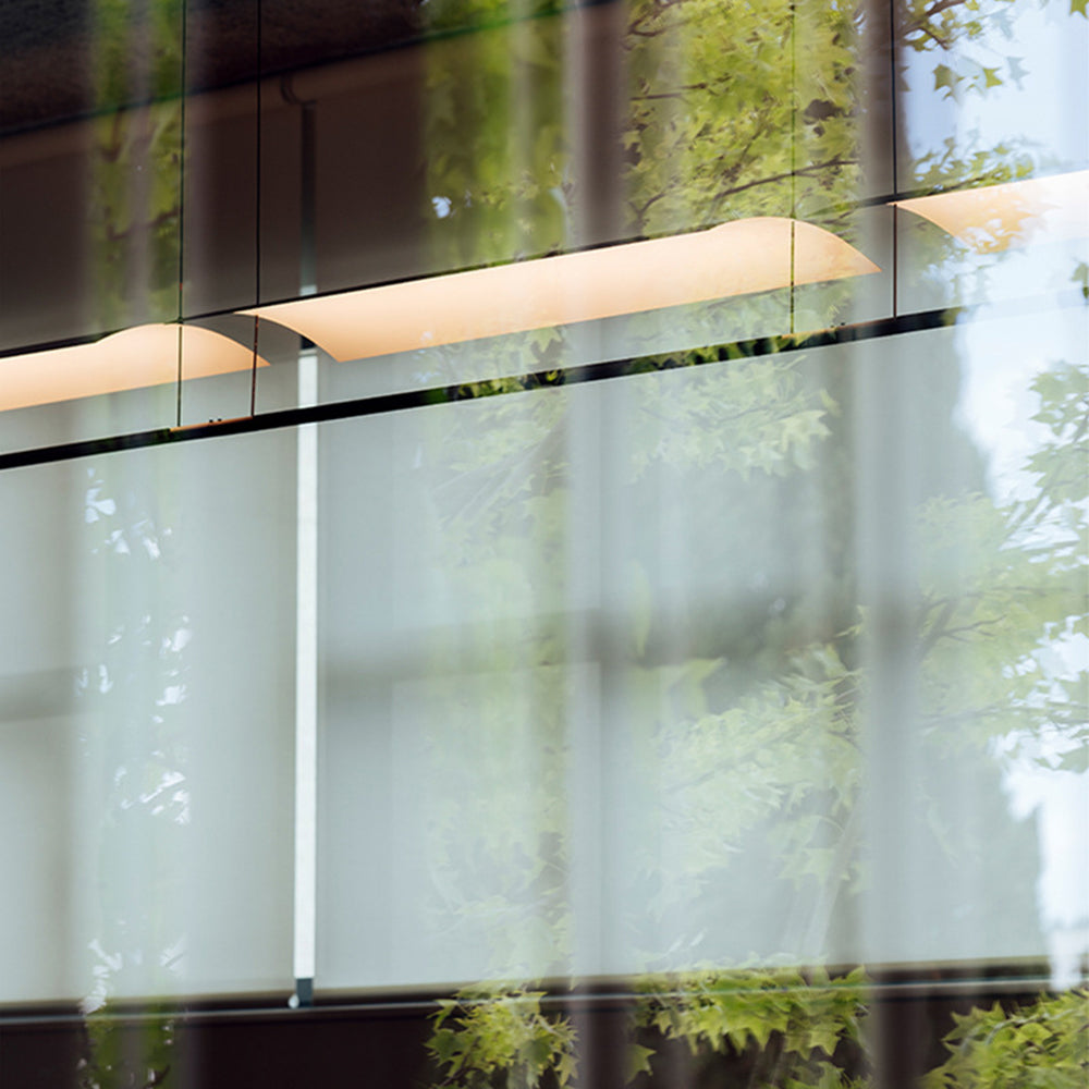 Arisha Minimalist Linear Metal Pendant Light - Neutral Decor