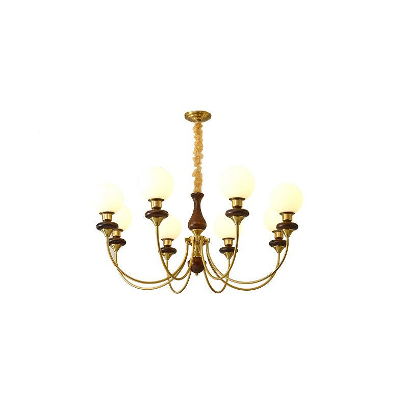 Silva Modern Luxury Decorative LED Chandelier Gold Metal Living Room - Neutral Decor