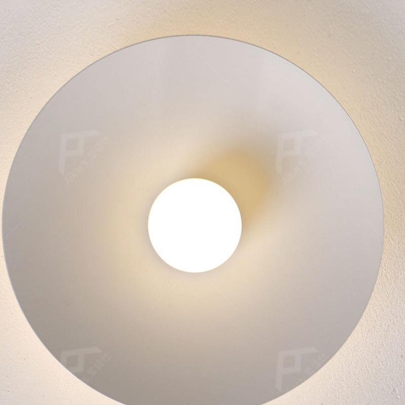 Arisha Modern Flush Mount Ceiling Light White Red Black Metal Balcony - Neutral Decor