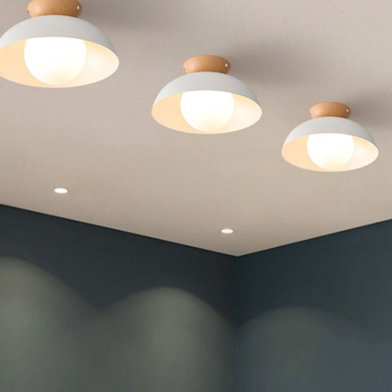 Muto Nordic Pendant Light/Flush Mount Ceiling Light Wood/Metal Black Kitchen Balcony - Neutral Decor