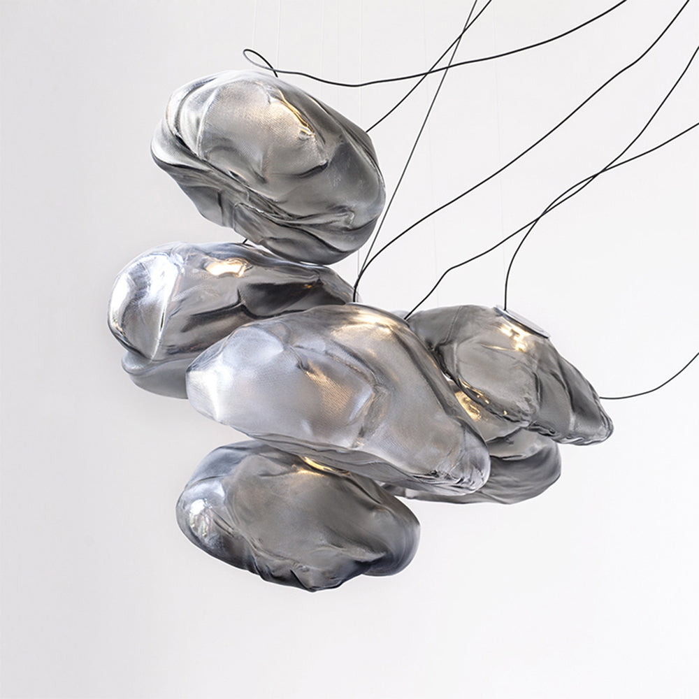 Avi Minimalist Spherical Glass Pendant Light, 3 Colour - Neutral Decor