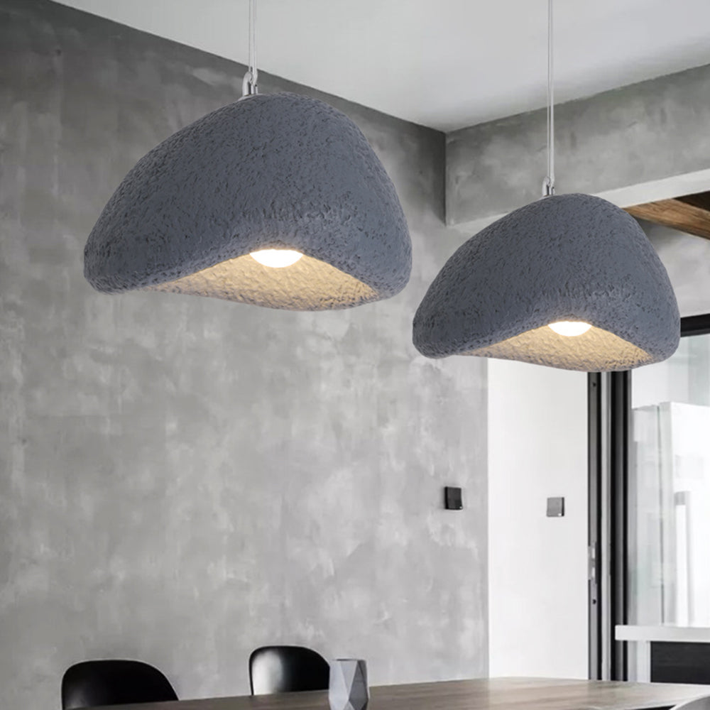 Avi Wabi Sabi Bread Shape Resin Pendant Light, Resin, 4 Color - Neutral Decor