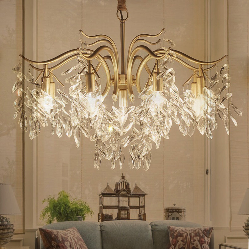 Kristy Luxury Wisteria Flower Crystal Chandelier