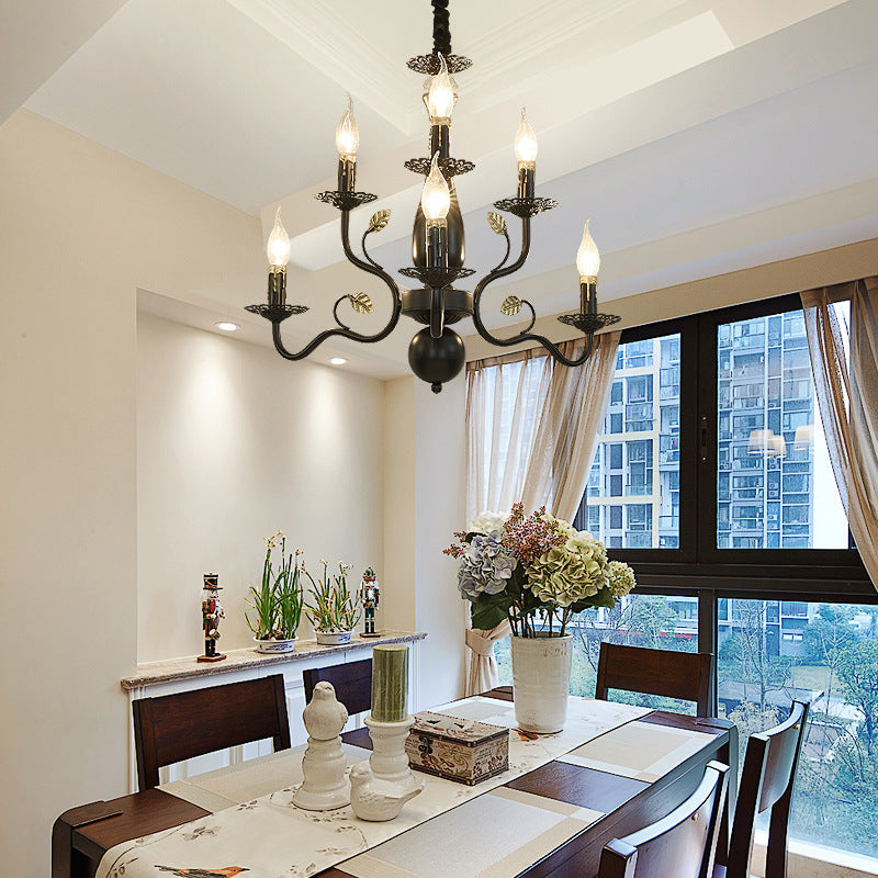 Silva Chandelier Rustic Glass Living Room Bedroom - Neutral Decor