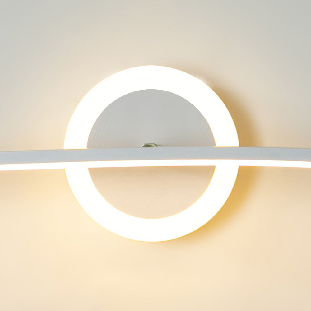 Arisha Modern Linear Metal Wall Lamp, White - Neutral Decor