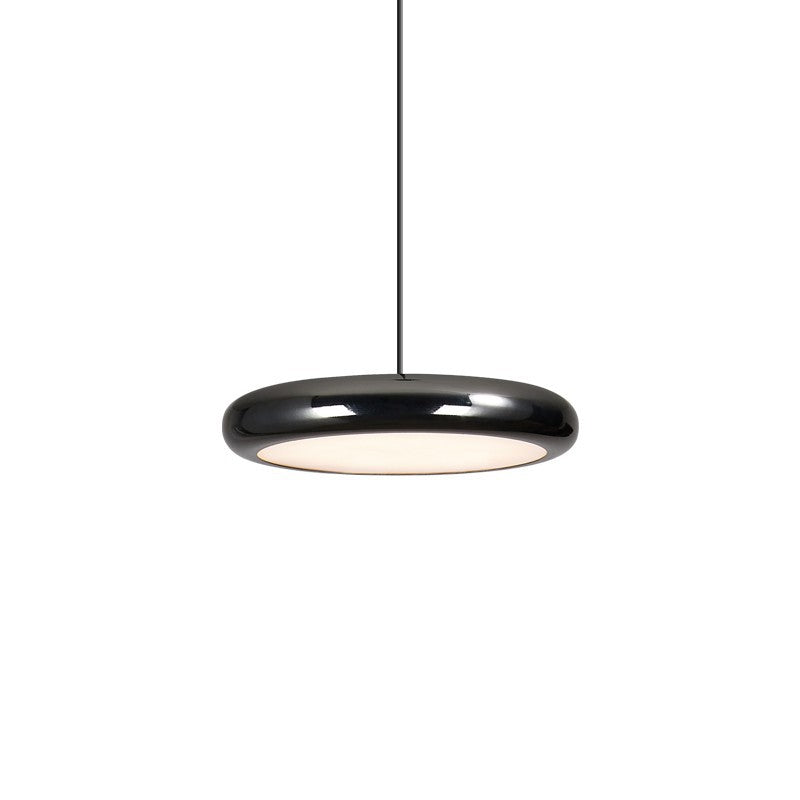 Aria Modern Minimalist Pendant Light Red Black Silver Metal Bedroom - Neutral Decor