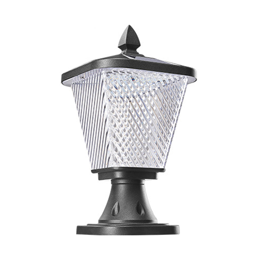 Paxton LED Solar Pyramid Outdoor Pillar Lights